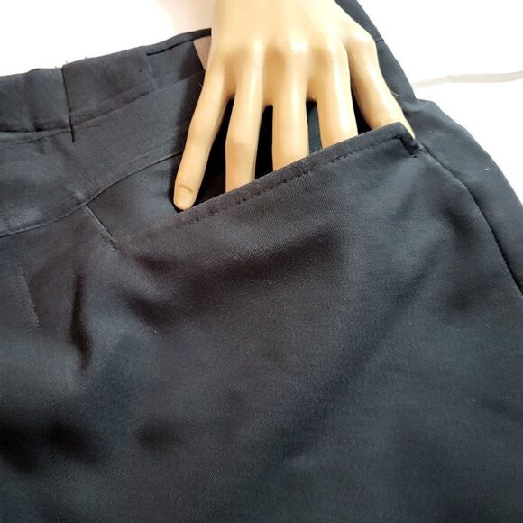 Sandabelt, Like New, Men's Black Dress Pants, Size 35x30, Elastic Waistband - Picture 4 of 11